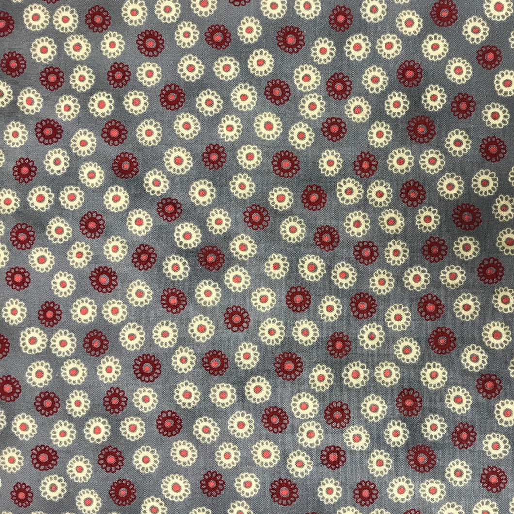 GP455 Stof Flower Gray