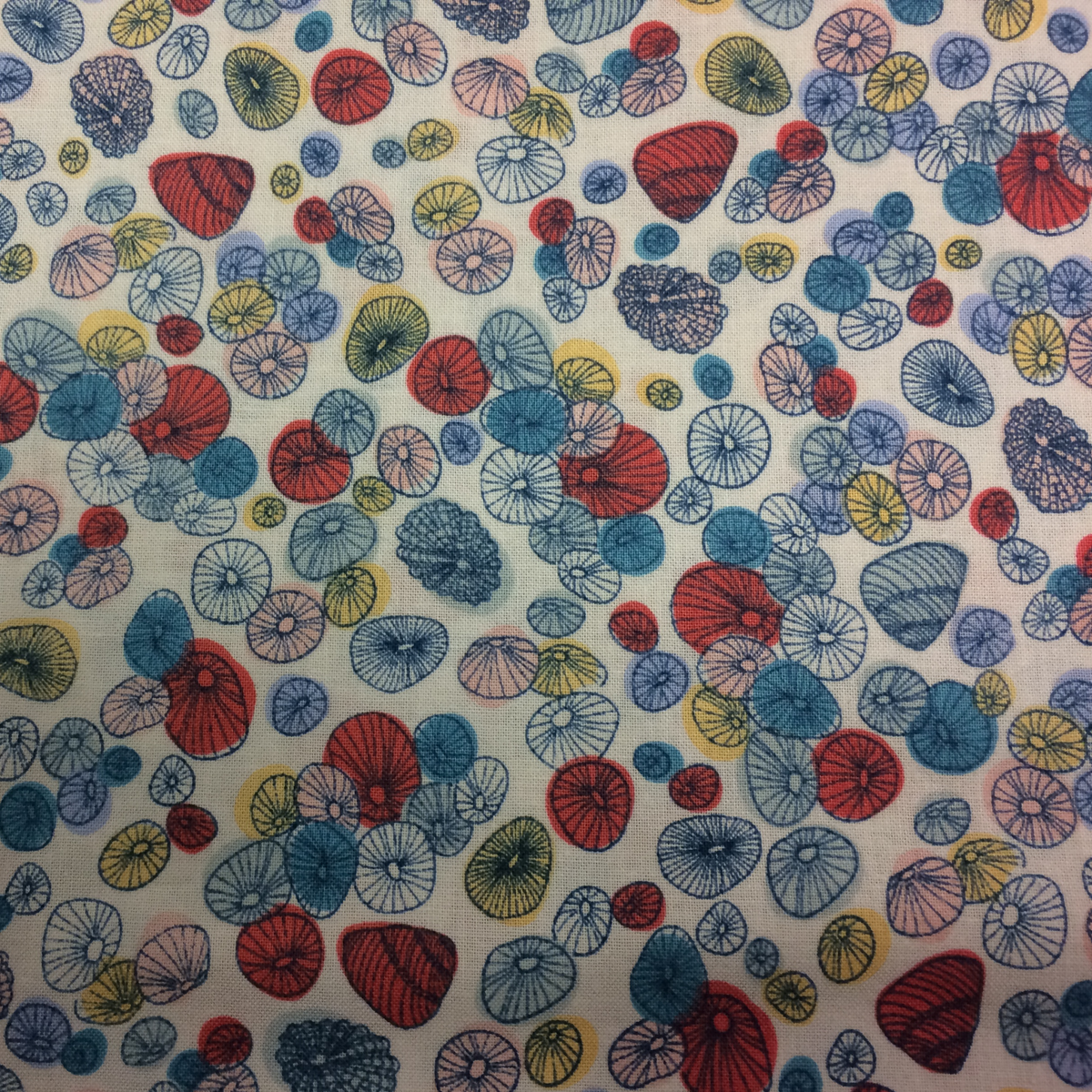 NP028 Tidal Lace Shells Fabric Corner Inc