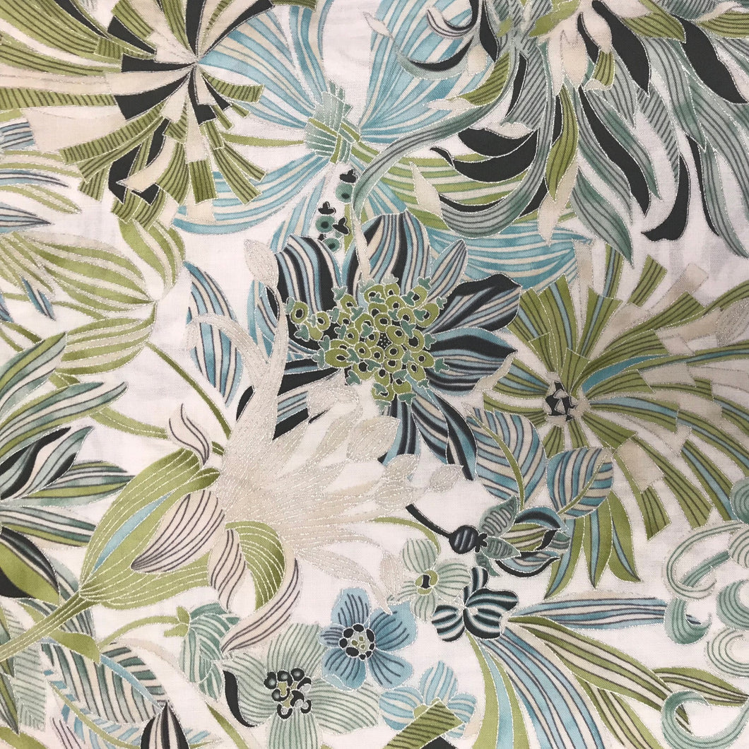 PC198 Hoffman Floral Green